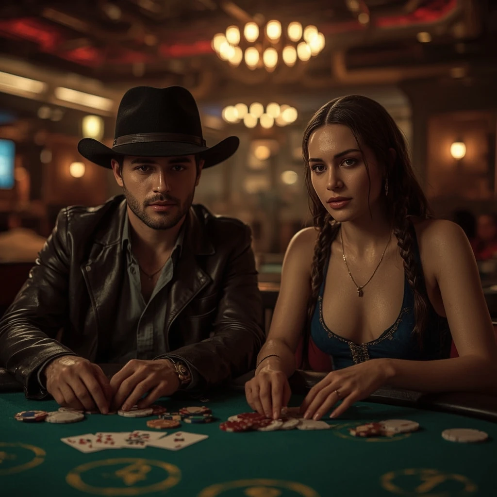 foto de dos jugadores de póker ICECASINO