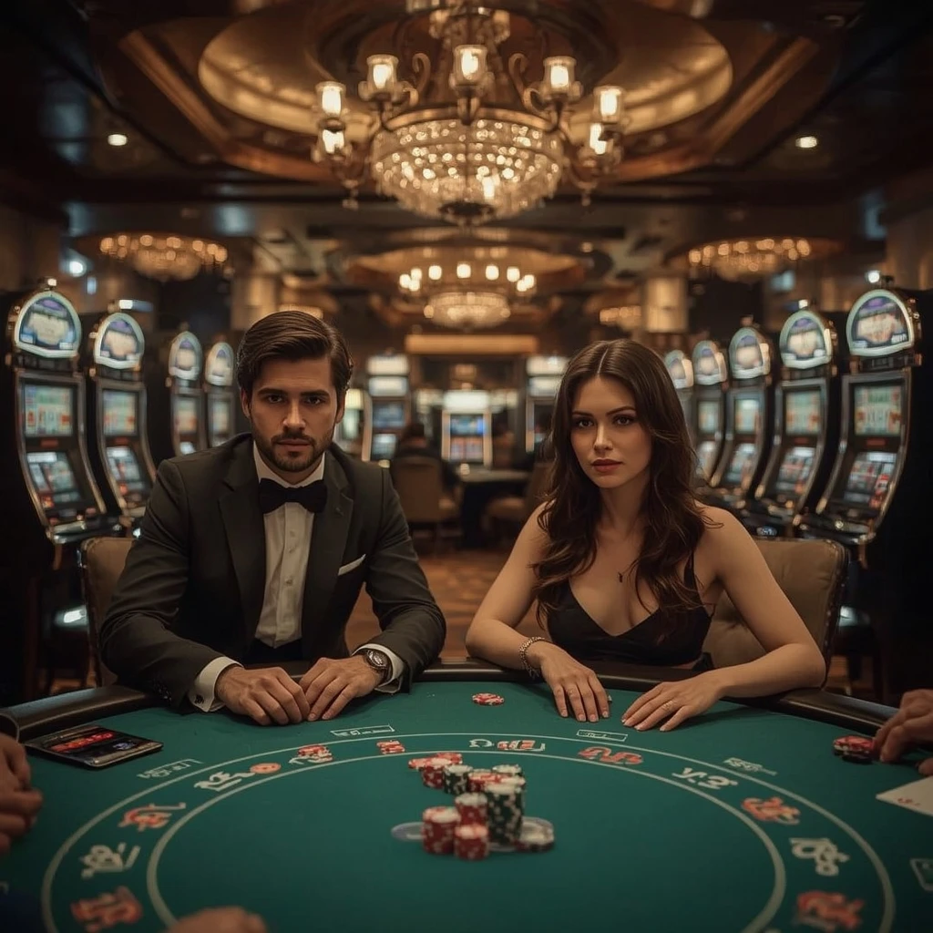 Dos jugadores de póker en ICECASINO Chile